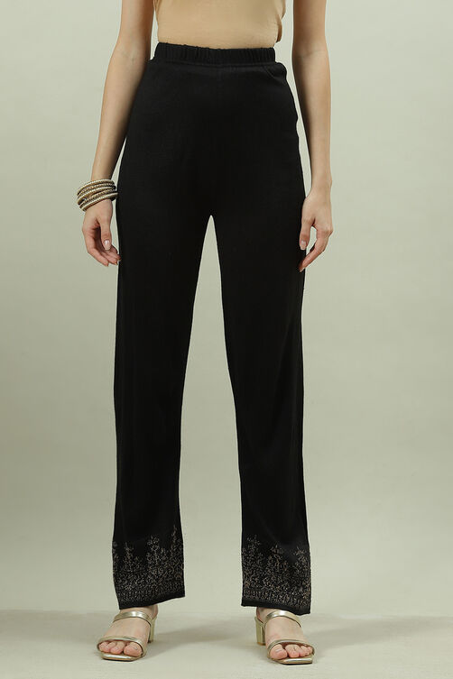 Deep Red Acrylic Pants image number 0