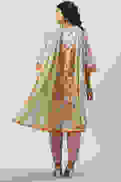 Blush Brown Poly Cotton Straight Suit Set image number 4