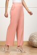 Beige Solid Stretchable Relaxed Fit Pants image number 3