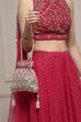Fuchsia Fabric Potli Bag image number 7