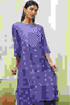 Blue Shantoon Asymmetric Suit Set image number 7