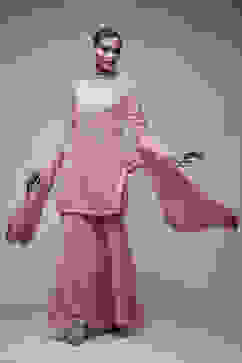 Pink Viscose Garara Suit Set image number 0