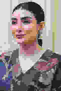 Light Pink Brass Jhumka image number 3