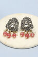 Peach Kundan Festive Studs image number 0