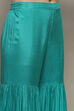 Orange Silk Blend Unstitched Suit set image number 3