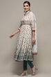 Yellow Voile Anarkali Kurta Churidar Suit Set image number 4