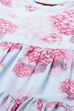 White & Blue Cotton Anarkali Kurta Churidar Suit Set image number 1