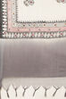 Off White Cotton Handloom Unstitched Suit Set image number 2