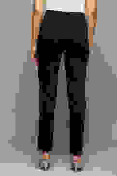 Black Cotton Blend Solid Jeggings image number 3