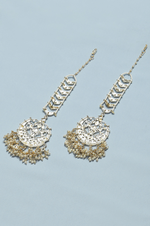 Gold Brass Earrings image number 2