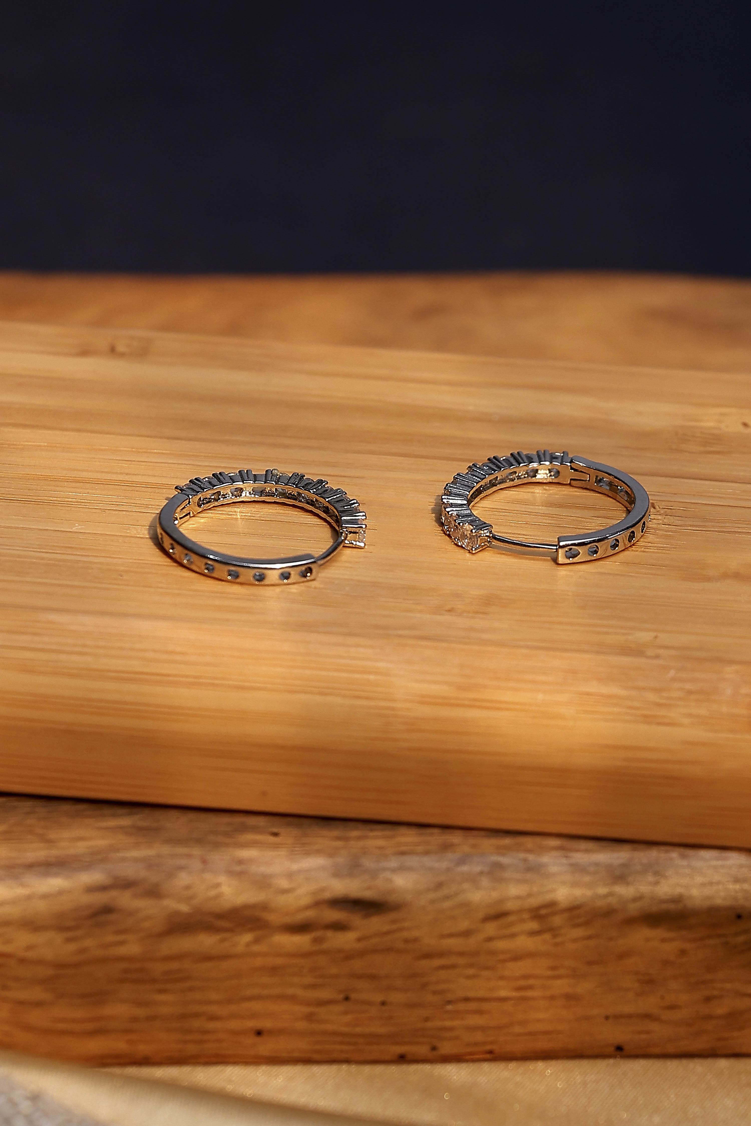 White Brass Hoops image number 2