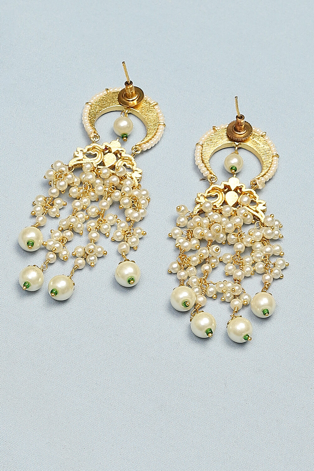 Pink Brass Earrings image number 2