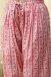Pink Cotton Printed Embroidered Unstitched Suit Set image number 3