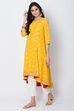Fuchsia Art Silk A-Line Printed Kurta Dress image number 0