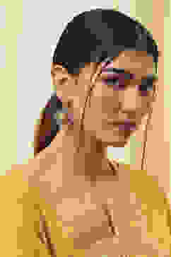 Oxidised Gold Brass Danglers image number 3