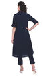 Red A-Line Cotton Viscose Solid Kurta image number 4