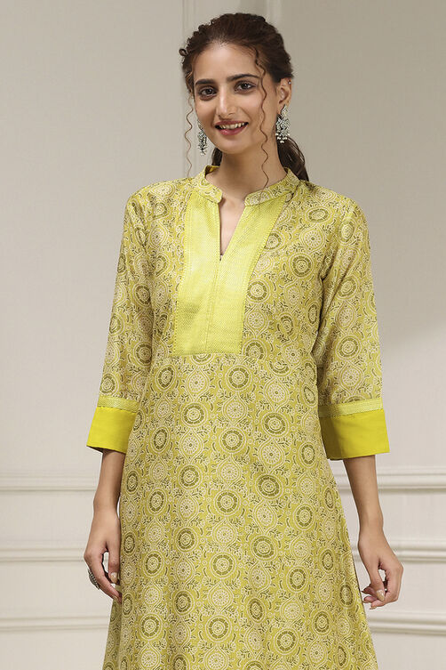 Orange Cotton Digital Print Unstitched Suit Set image number 2
