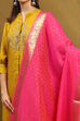 Pink Yarn-Dyed Festive Dupatta image number 1