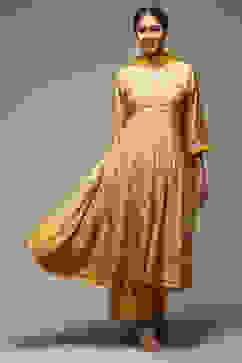 Yellow Modal Anarkali Kurta Churidar Suit Set image number 7