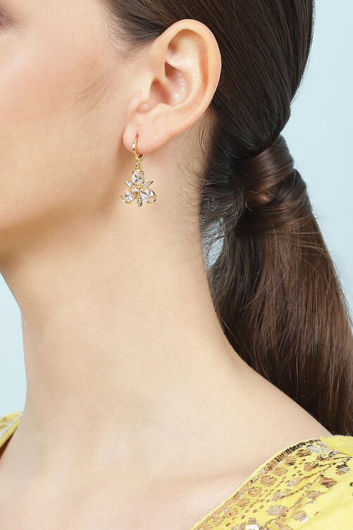 Gold Brass Earrings image number 1
