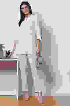 Natural White LIVA Short Solid Kurti image number 5