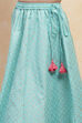 Black Polyester Lehenga Set image number 2