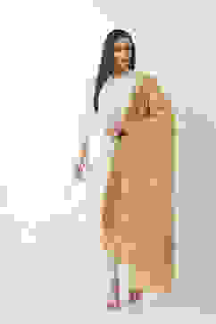 Gold Art Silk Dupatta image number 0