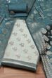 Sea Green Chanderi  Unstitched Suit Set image number 0