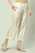 Off White Viscose Palazzo image number 3