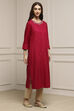 Pink Viscose Rayon Straight Dyed Kurta image number 4