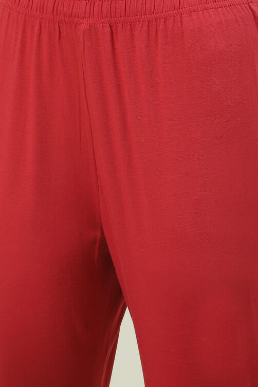 Camel Cotton Blend Solid Churidar image number 1