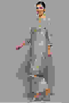 Beige Viscose Straight Kurta image number 2