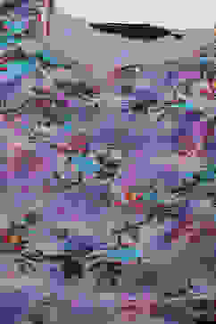 Pink & Purple Cotton Blend Kalidar Kurta Palazzo Suit Set image number 1