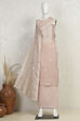 Baby Pink Cotton Embroidered Unstitched Suit Set image number 4