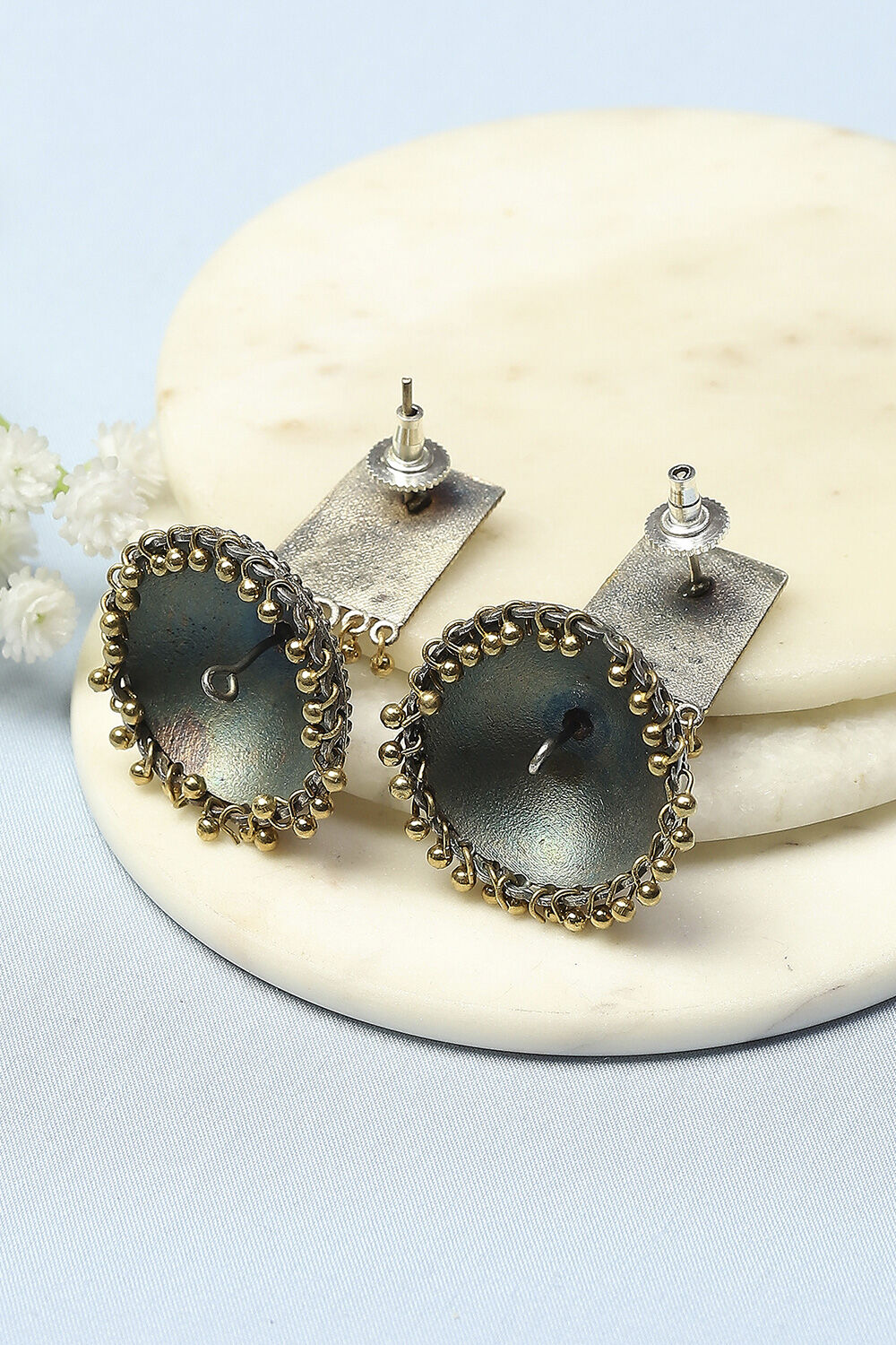 Oxidised Gold Oxidised Casual Jhumka image number 2