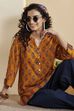 Indigo Viscose Rayon Straight Kurta image number 0