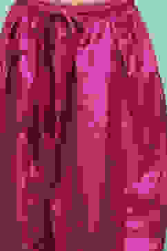 Pink & Purple Polyester Tiered Kurta Printed Suit Set image number 2