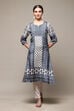 Ivory Viscose A Line Kurta image number 5