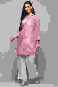 Lilac Rayon Straight Kurta image number 0