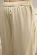 Natural White Silk Straight Yarndyed Suit Set image number 2