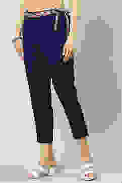 Navy Cotton Blend Palazzo image number 0