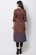 Green Art Silk Front Open Yarndyed Kurta image number 4
