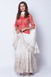 Red Cotton Solid Dupatta image number 0