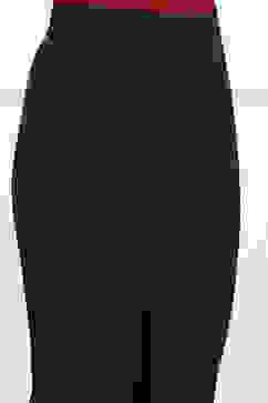 Black Solid Stretchable Slim Fit Pants image number 1