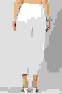 Off White Rayon Solid Palazzo image number 4