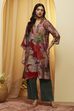 Rust Poly Viscose Straight Kurta image number 5