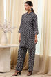 Black Viscose Rayon Straight Fusion Set image number 3