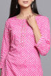 Pink Cotton Easy Stitch Suit Set image number 1
