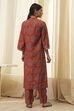 Rust Red Printed Co-ord Set image number 6