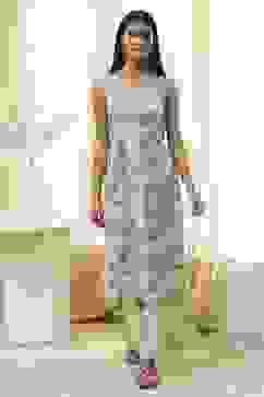 Green Cotton Floral Strappy Straight Kurta Set image number 0